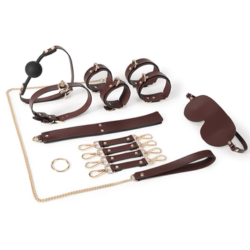Unisex BDSM Toys / Genuine Leather Sex Games Kits / Erotic 12 PC Set For Your Enjoy - EVE's SECRETS
